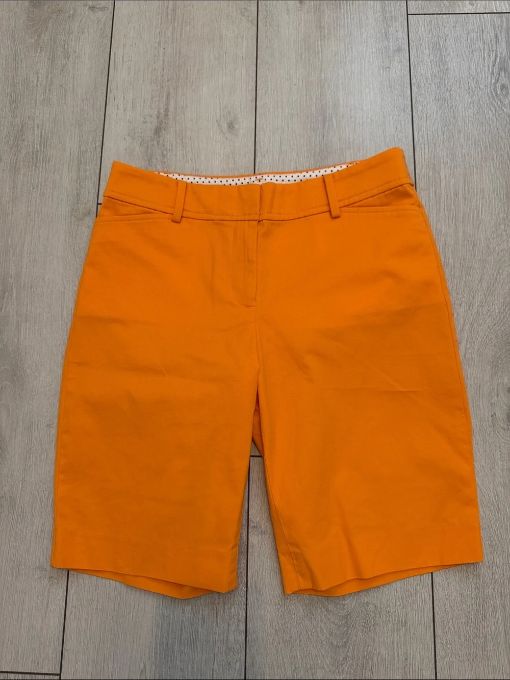 TALBOTS Women's Orange Bermuda Shorts, 2P, NWOT